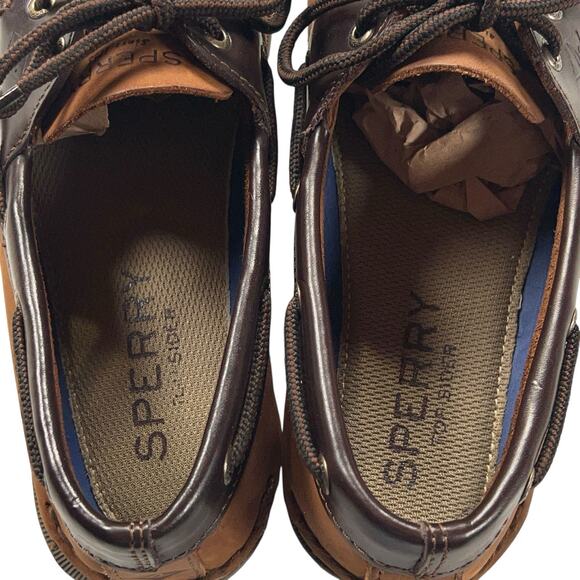 Sperry Top-Sider Mens Size 8.5M Authentic Original 2-Eye Boat Shoe Brown Leather - Picture 6 of 10